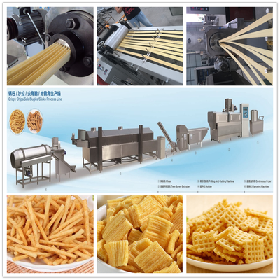 膨化糯米油炸鍋巴休閑食品生產(chǎn)線 現(xiàn)代化加工機械助力高效生產(chǎn)